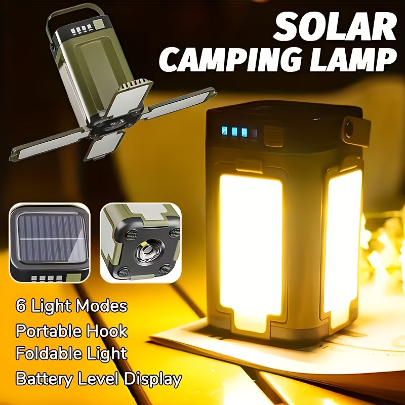 Solar Lamp - Lampu Camping Portabel Tenaga Surya Lipat