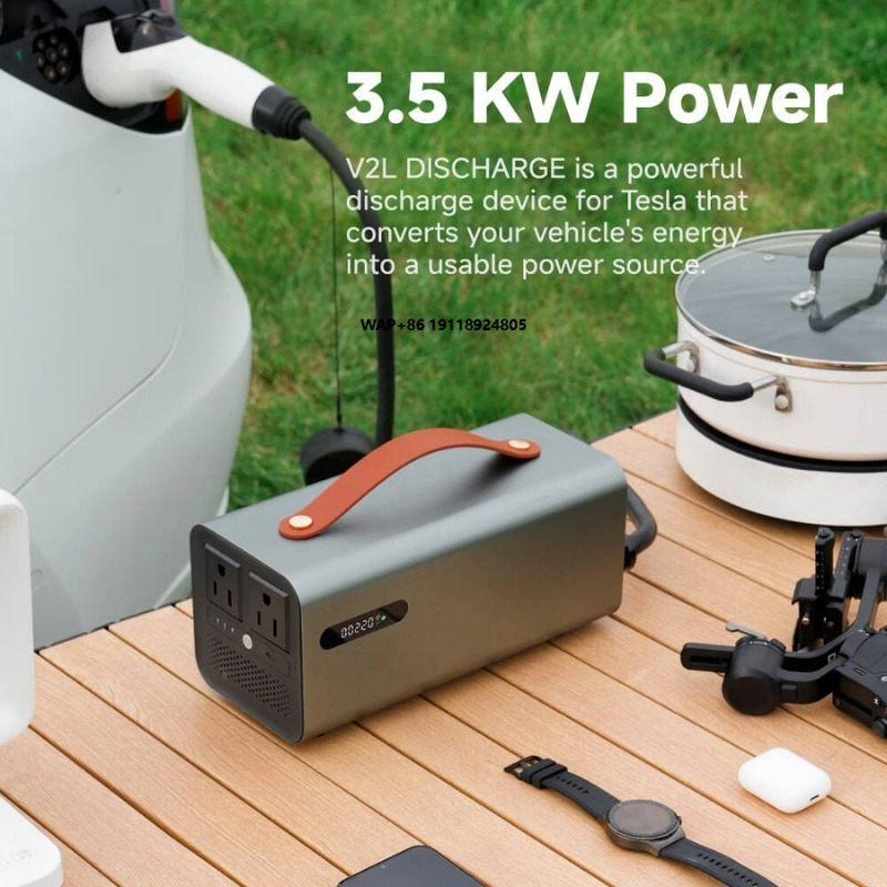 Outdoor Power Station - Stasiun Pelepasan Daya NACS V2L 3.5kW