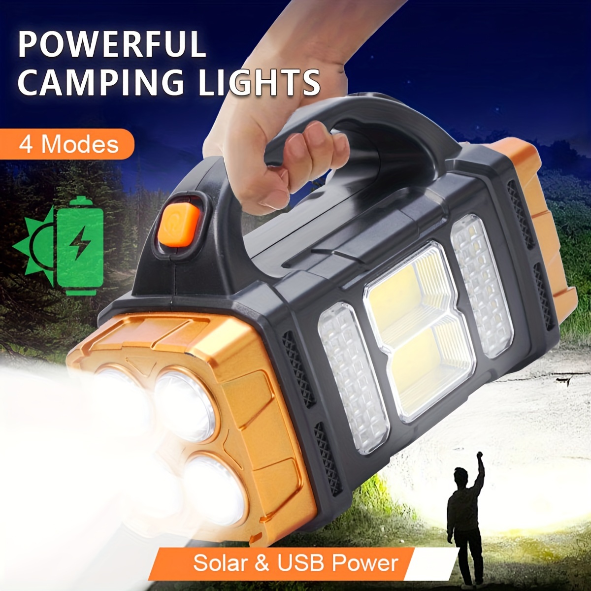 Solar Generator - Senter LED Tenaga Surya Daya Tinggi