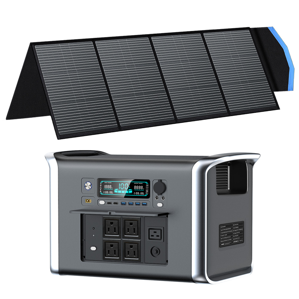 Solar Panel 200W - CTOLITY AP2000 2400W Pembangkit Listrik Portabel