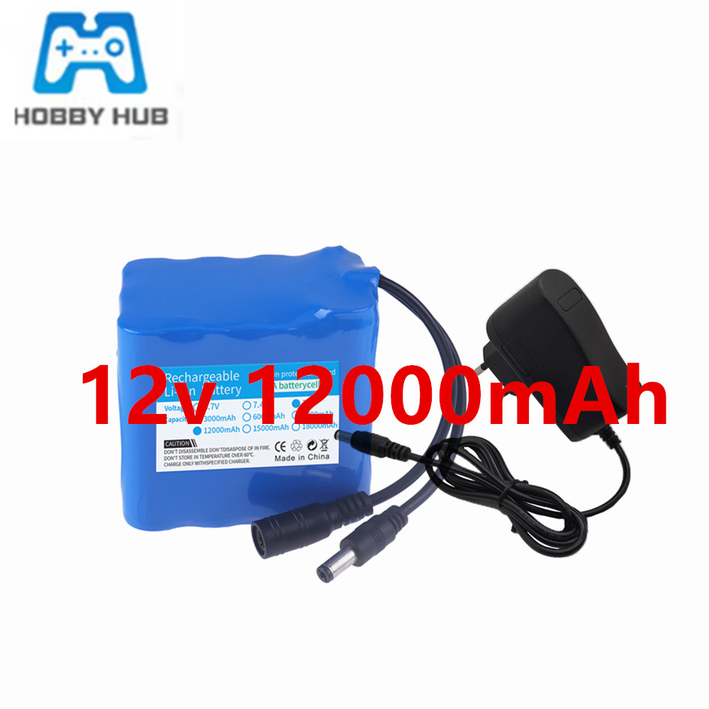 Lithium Battery 12V - Baterai 12V 12000Mah 3S4P Kapasitansi Nyata