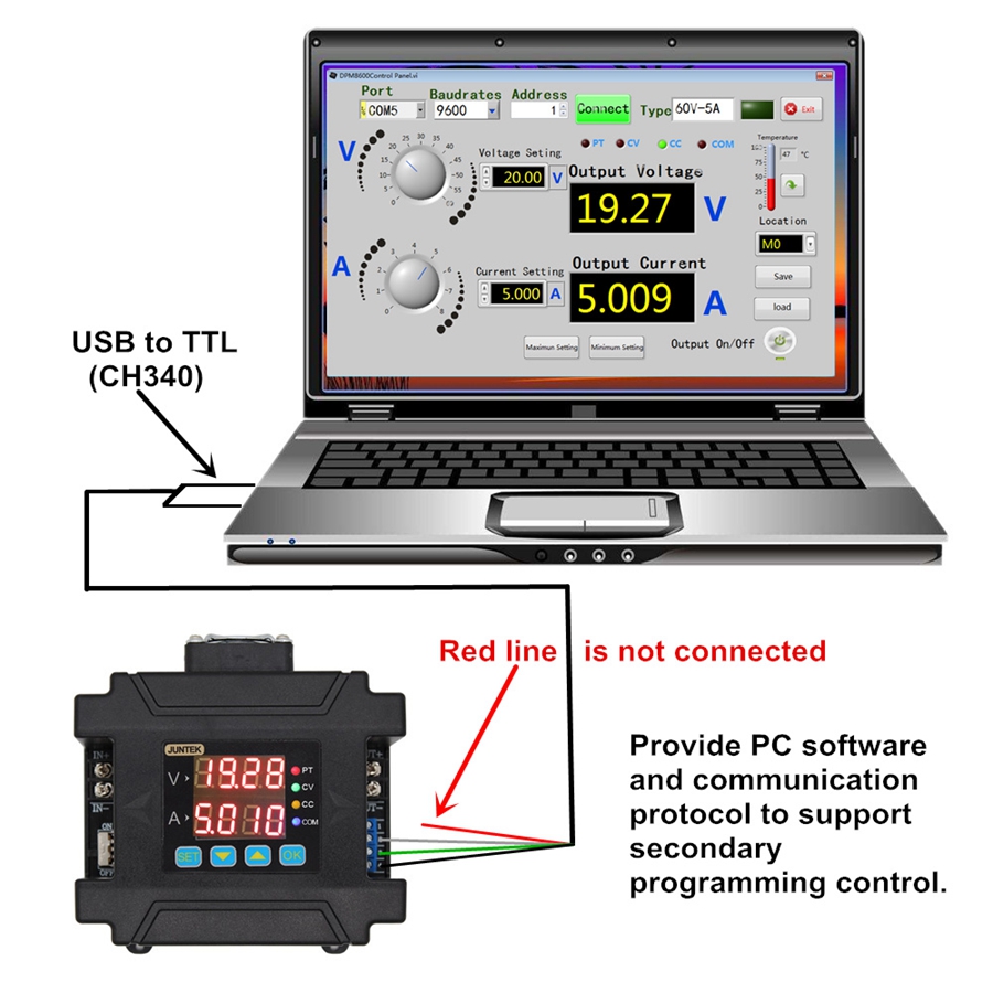 DPM8650 485RF DPM8650 60V 50A  - Charge Controller Solar ulasan dan harga