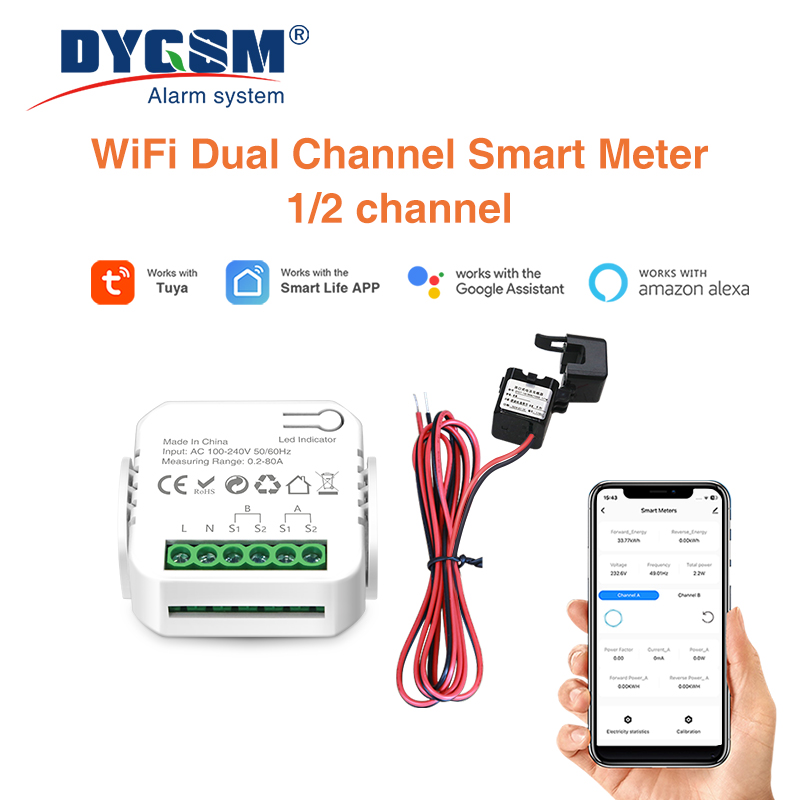Tuya meteran energi surya Wifi - Energy Monitor Meter ulasan dan harga