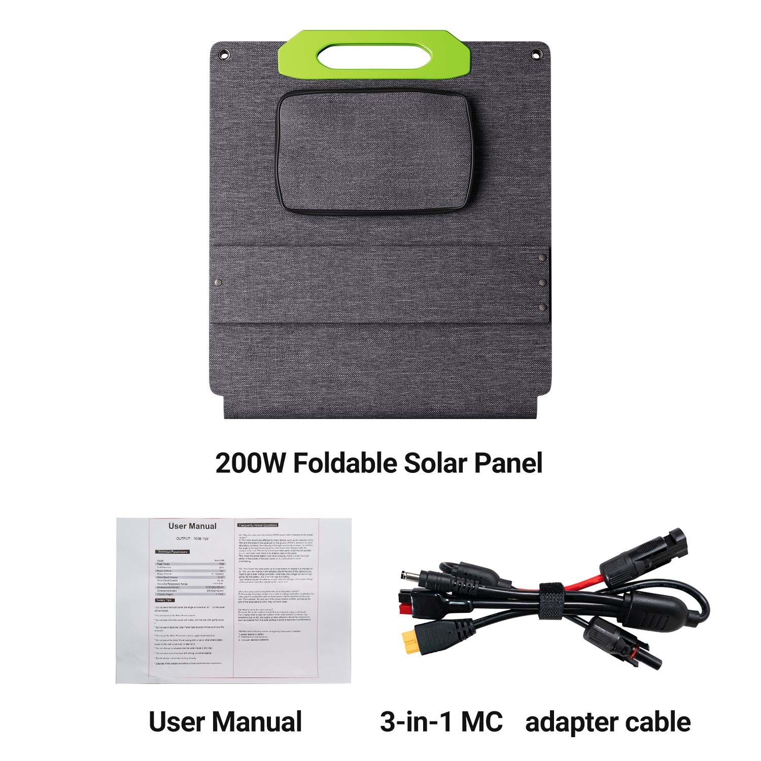 Panel Surya Lipat 200W |   MON - Solar Panel 200W ulasan dan harga