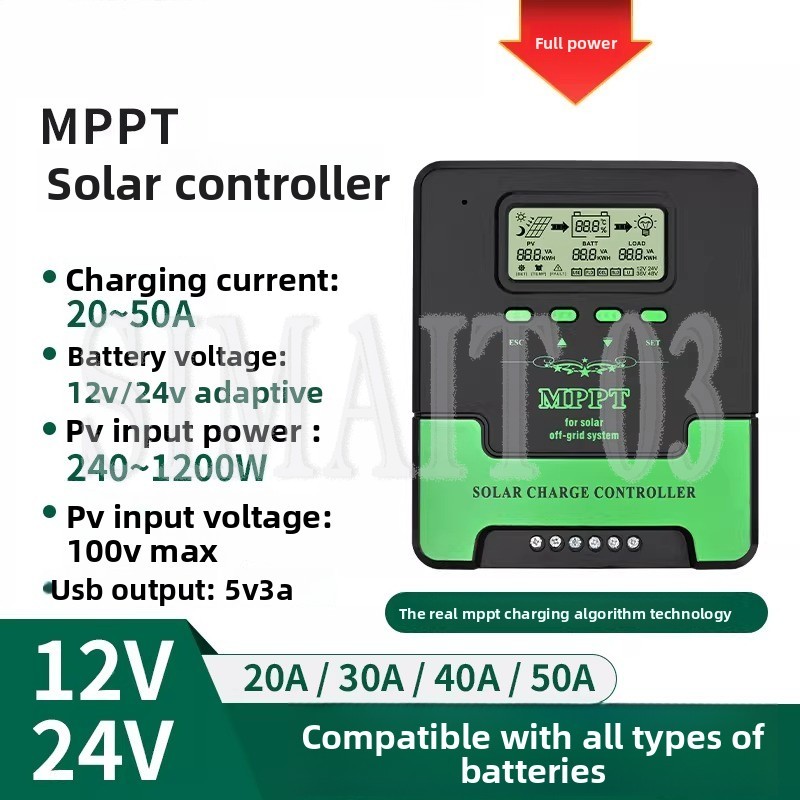 Pengontrol Pengisian Daya Sury - Charge Controller Solar ulasan dan harga
