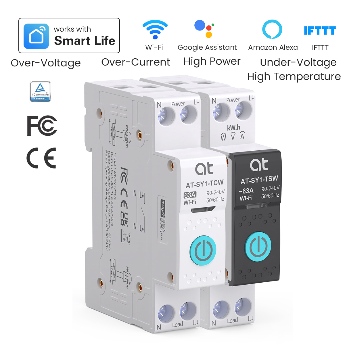 Tuya WiFi Circuit Breaker Smar - Energy Monitor Meter ulasan dan harga