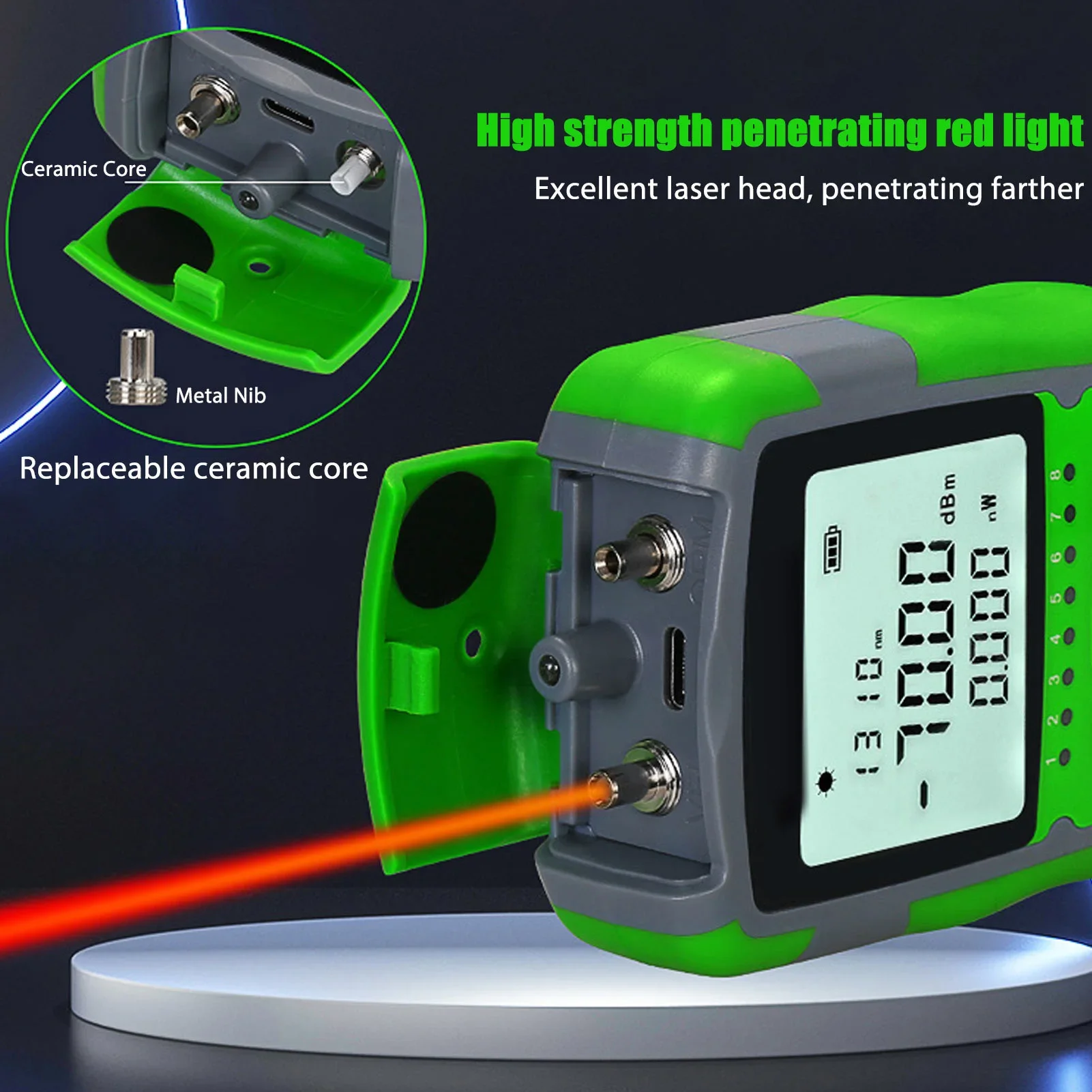 Penguji Daya Kabel Optik Lampu - Energy Monitor Meter ulasan dan harga