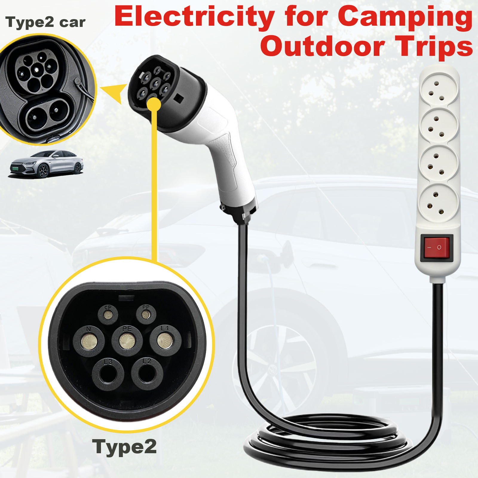 Adaptor Pengisian Daya Tipe 2  - Outdoor Power Station ulasan dan harga