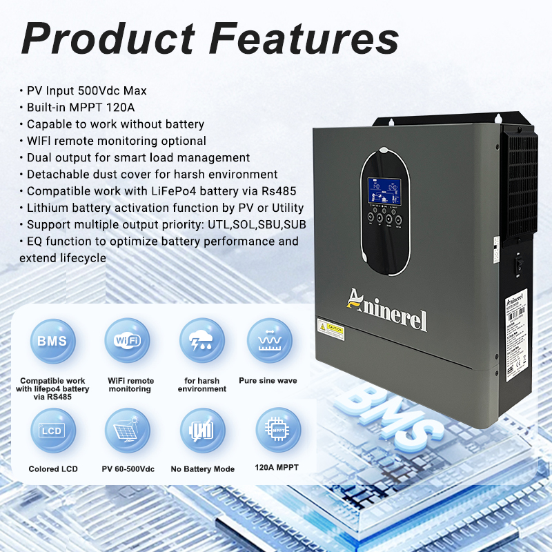 Aninerel 4.2KW 24V BARU 110-12 - Charge Controller Solar ulasan dan harga